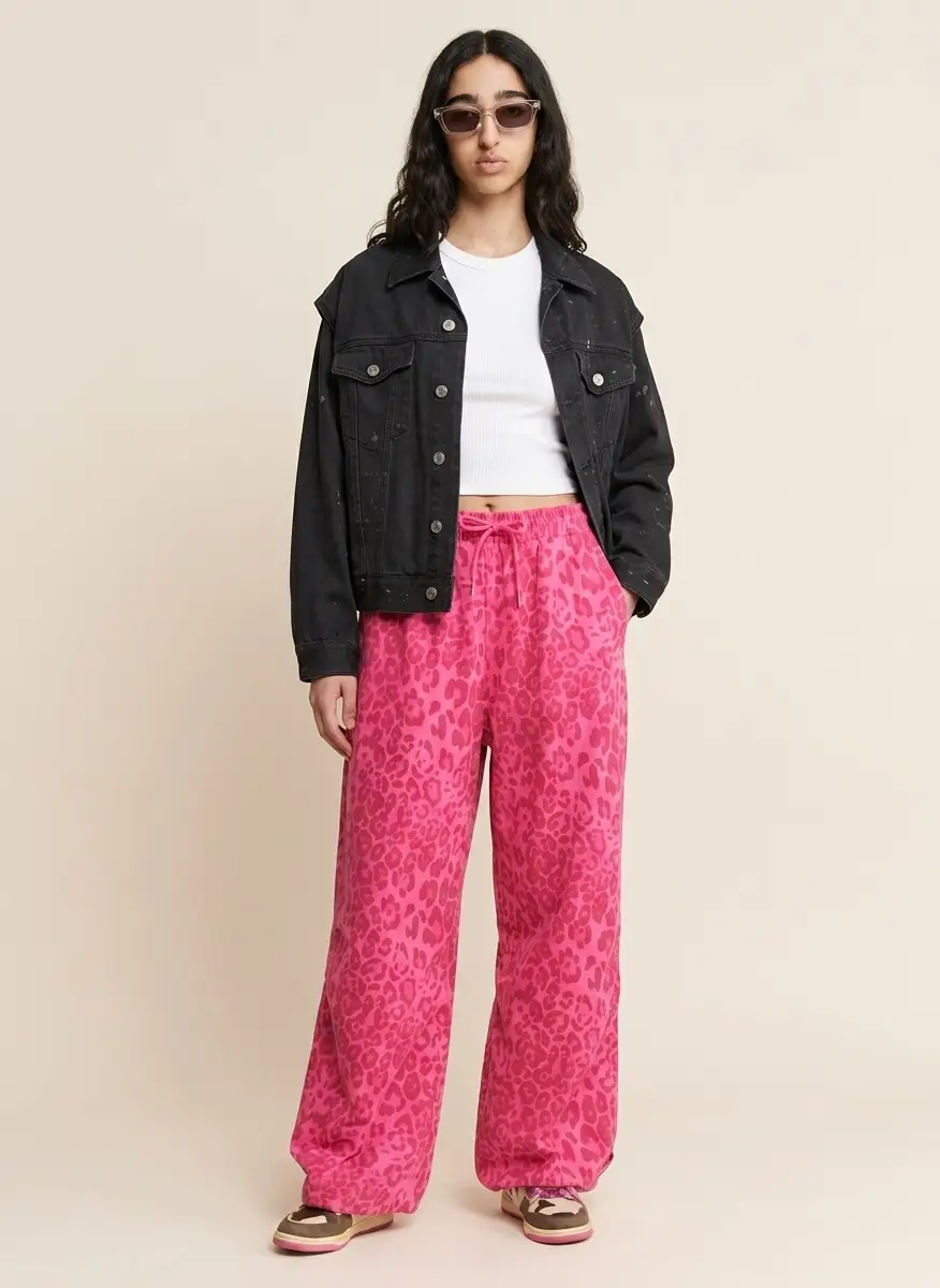MM6 Black Splatter Effect Denim Jacket 5