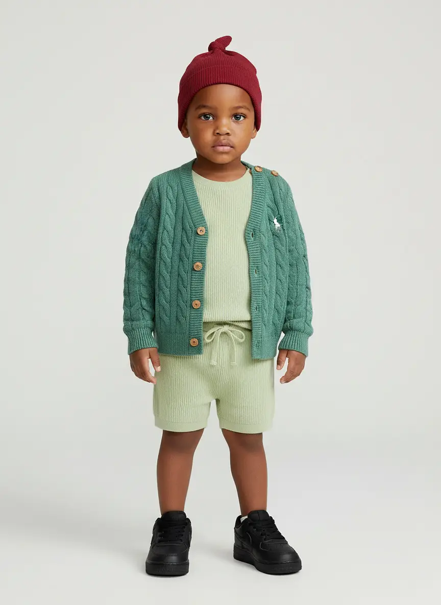 Ralph Lauren Baby Girl Mini-Cable Cotton Cardigan 5