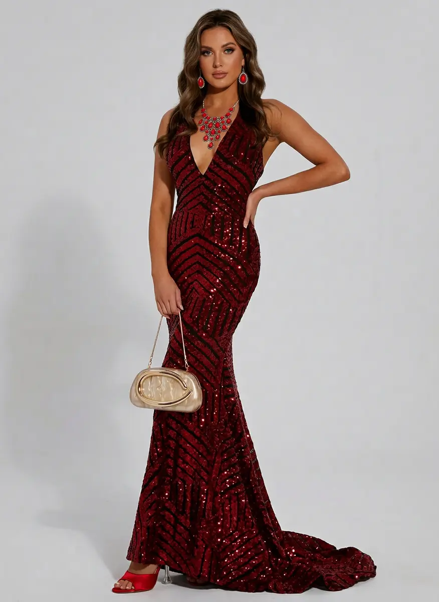 Crimson Noir Elegance