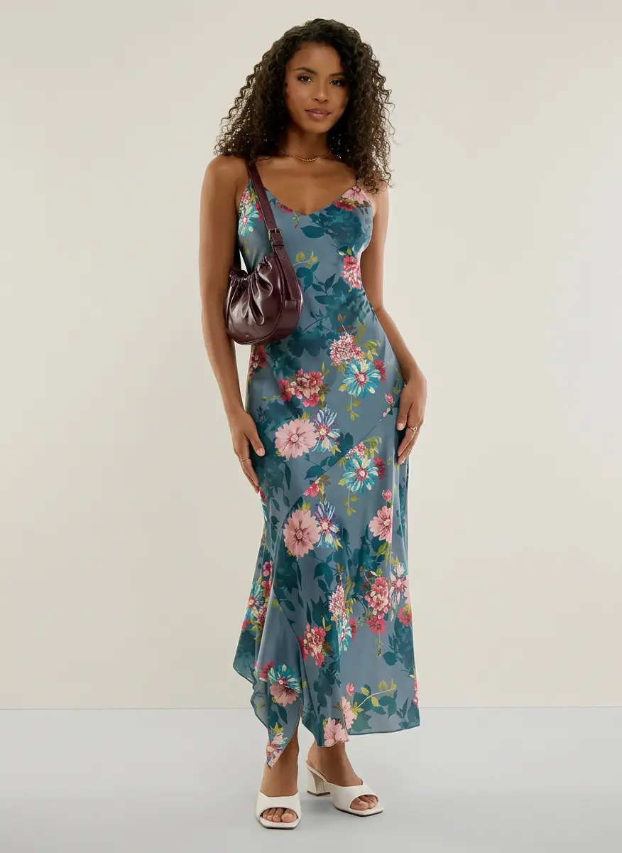 Floral Satin Soiree