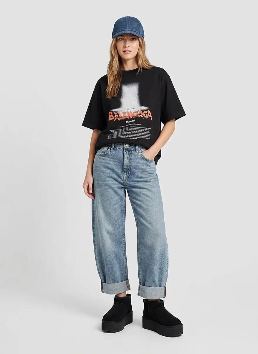 Baggy Denim Street Style