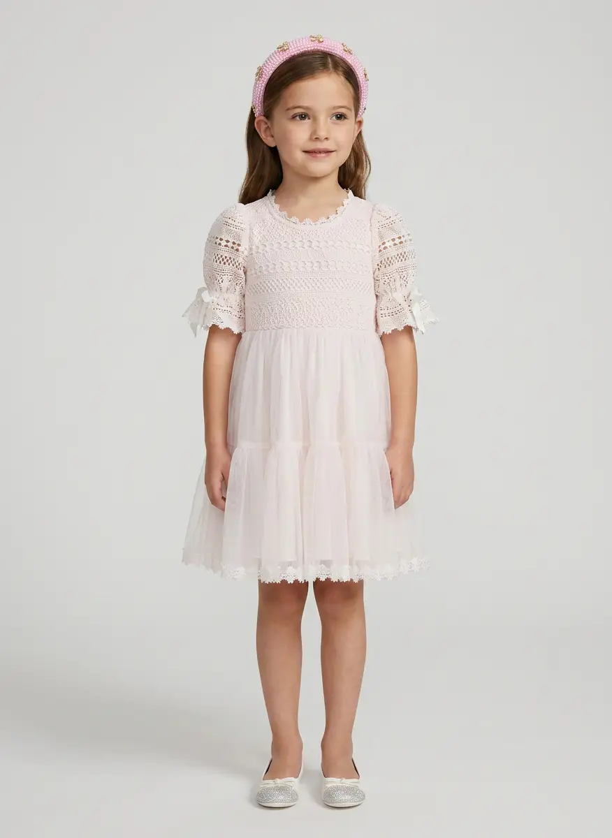 Petite Amalie Lace and tulle dress 6