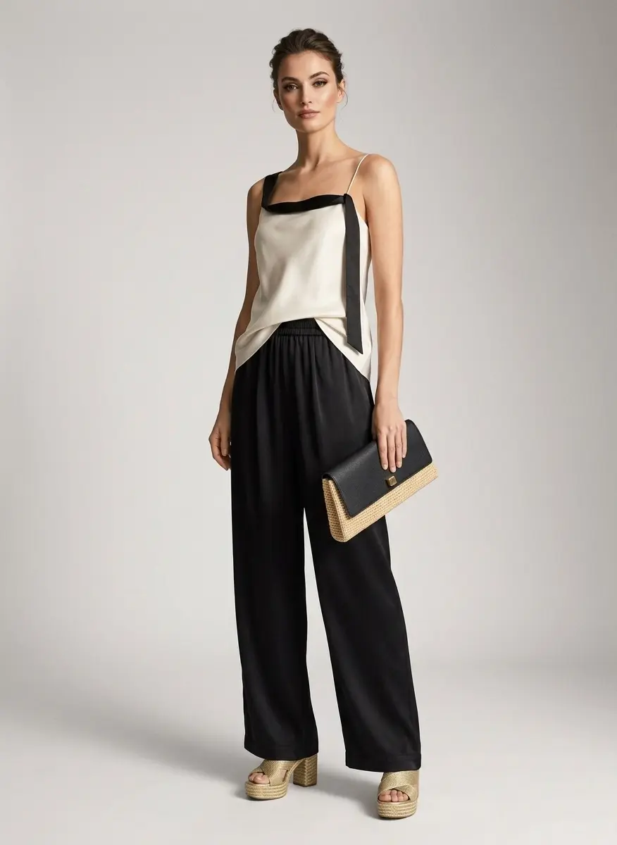 Sculptural Silk Evening