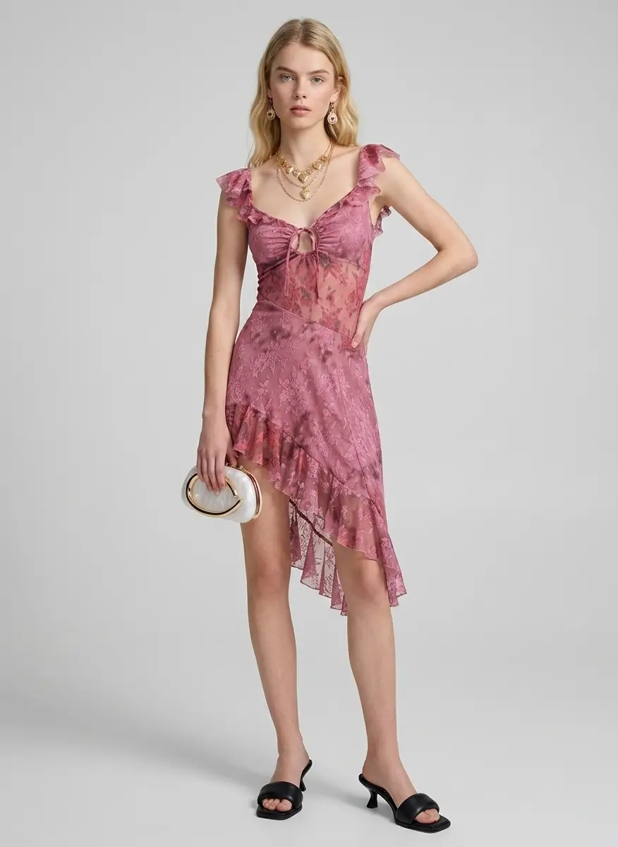urban outfitters uo hyacinth lace spliced midi dress UO Hyacinth Lace Spliced Midi Dress – On Sale Now with Up to 50% Off