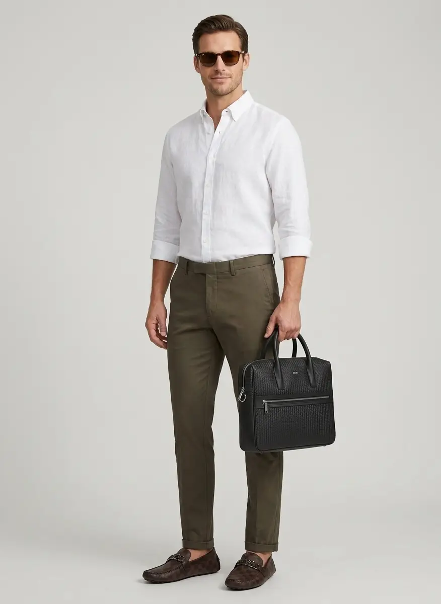 Hugo Boss Brown Document Briefcase 5