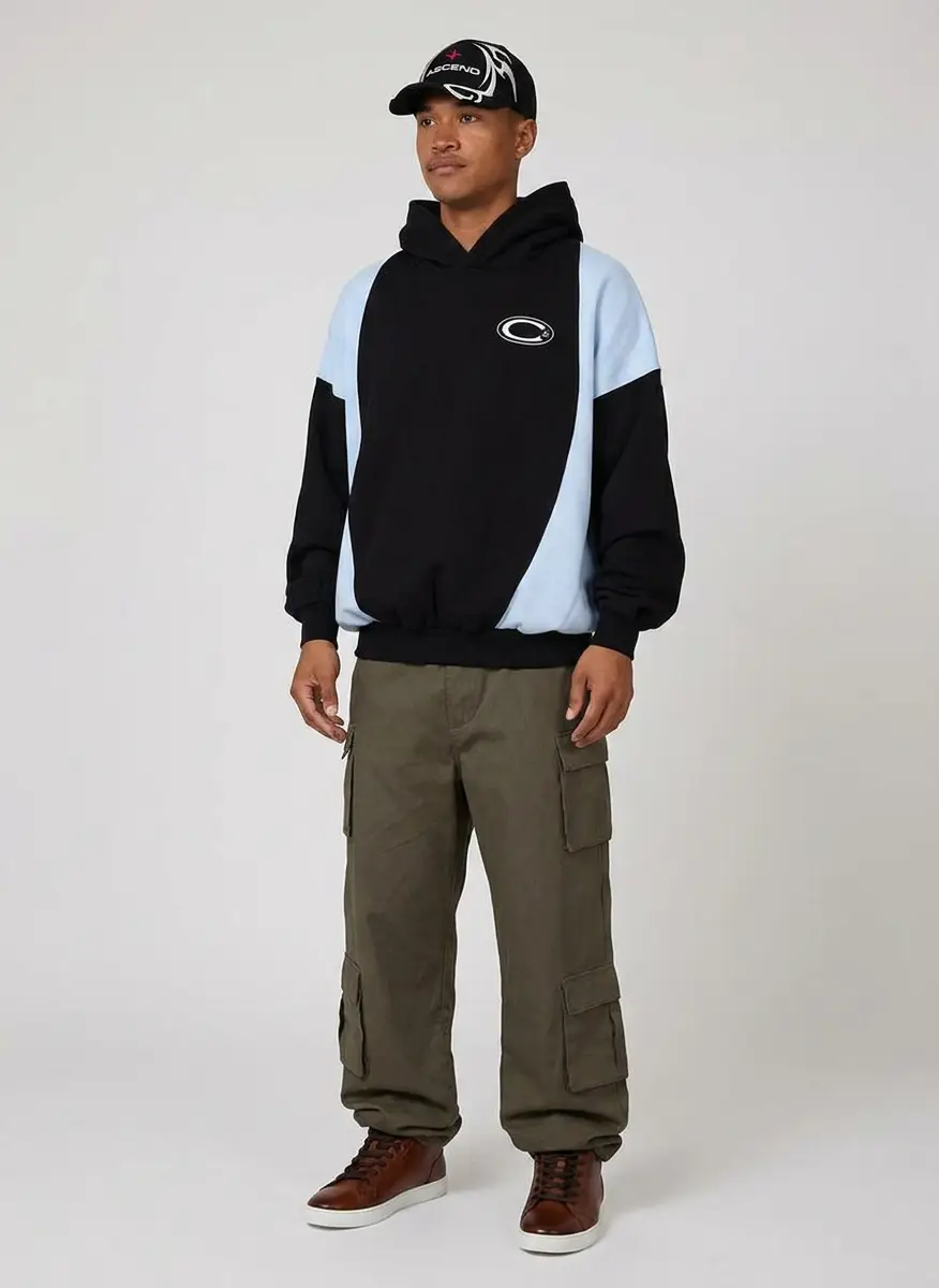 CARRE Men's C-Star Panel Oversized Hoodie 6