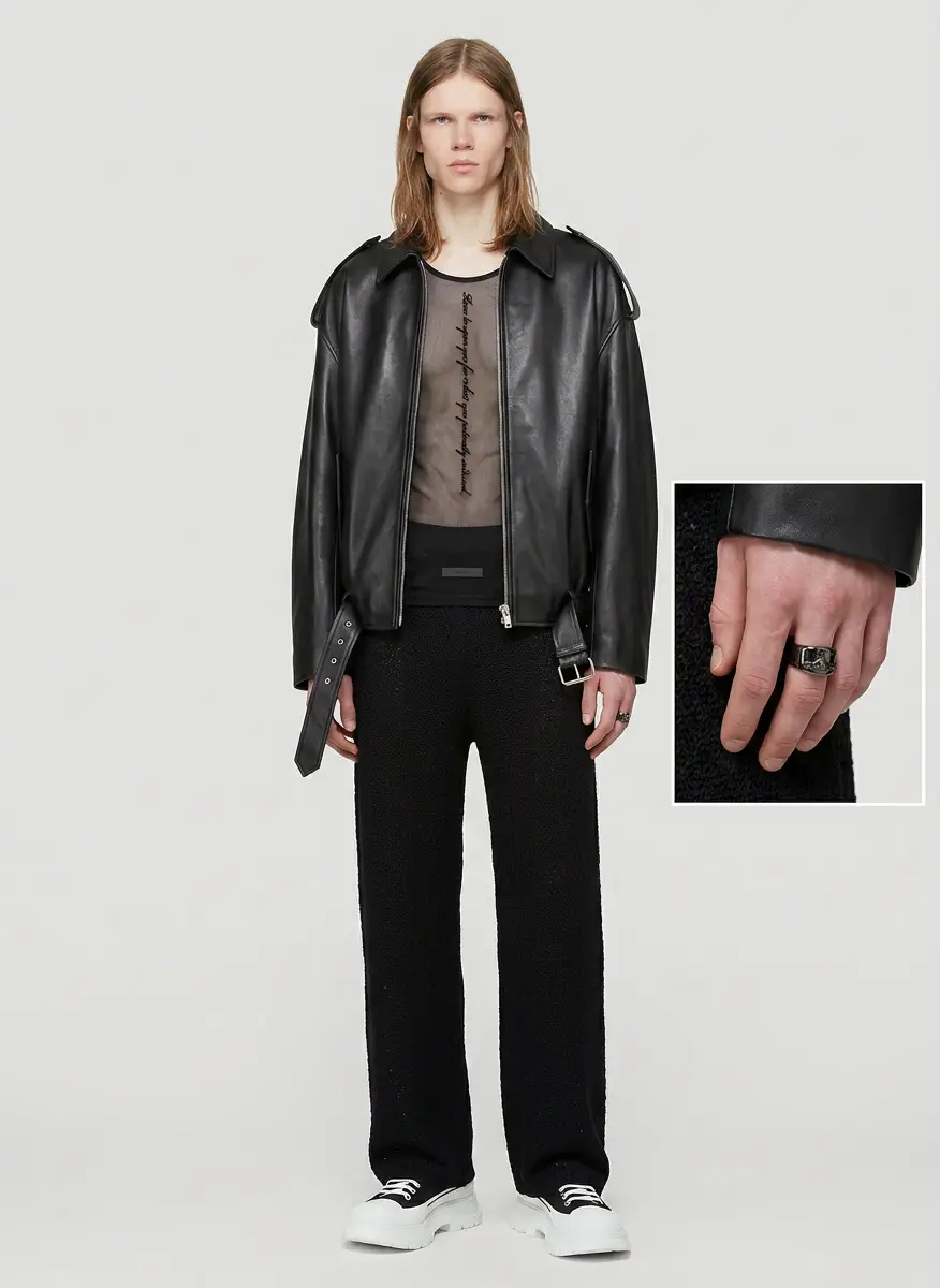 Totême Black Wide-Leg Trousers 5