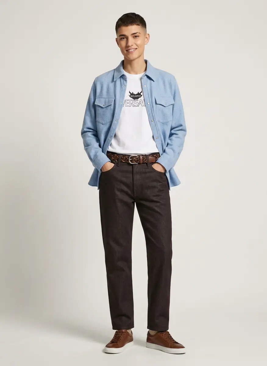 GOD'S TRUE CASHMERE Unisex Cashmere and Rose Quartz Cerulean Shirt 8