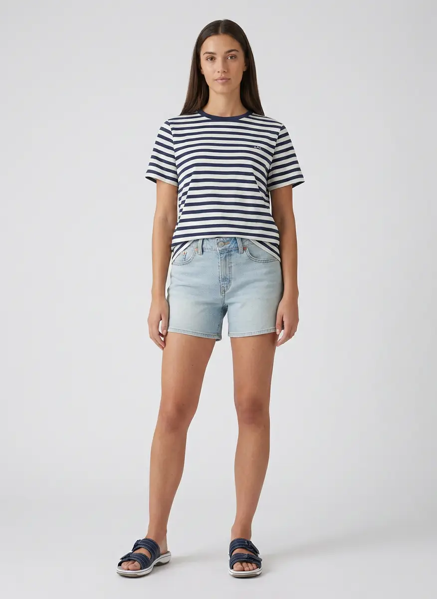 Levi's Women's Mid-Rise A-Line Denim Shorts 5