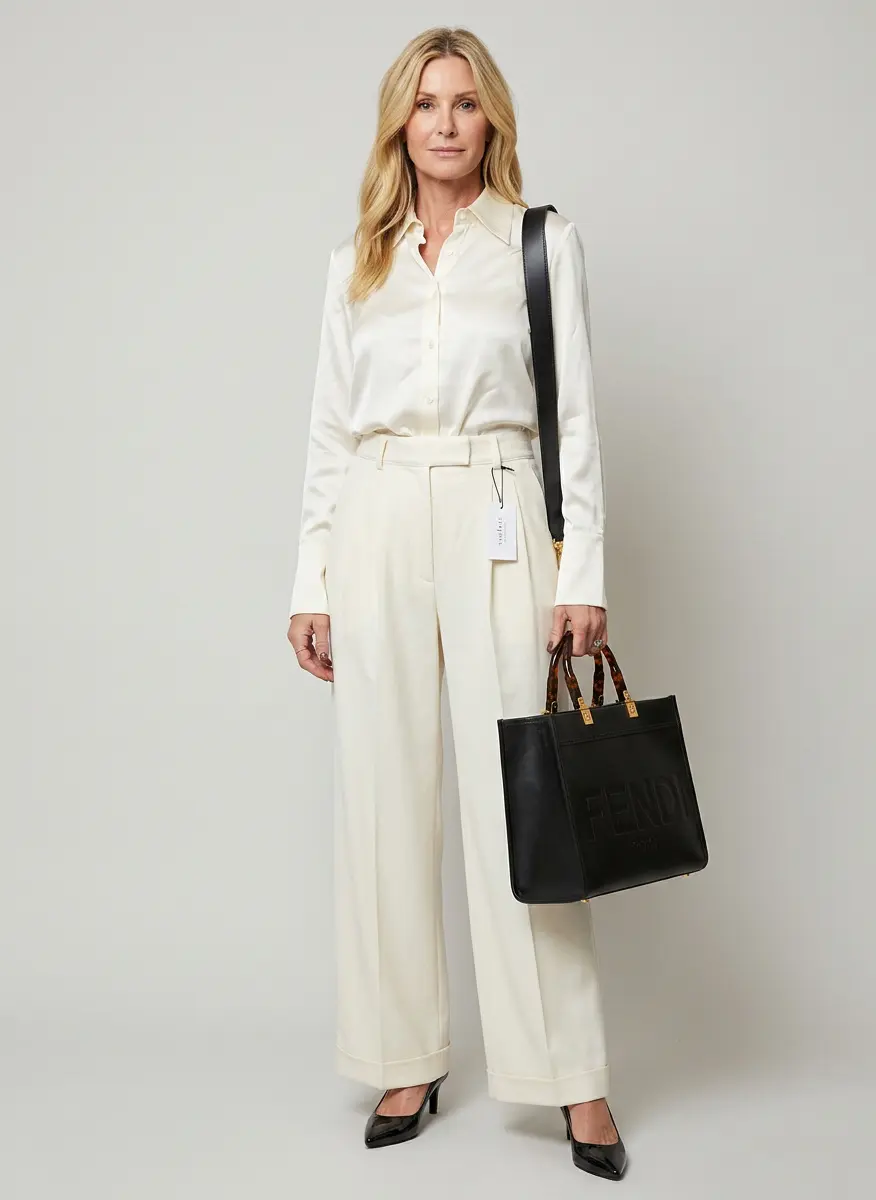 Ivory Contrast Elegance