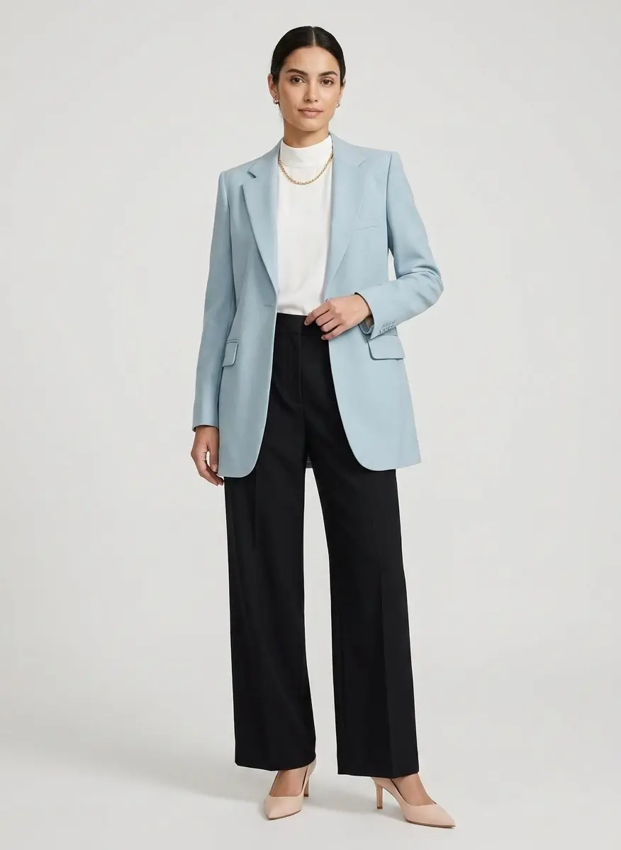 Soft Tailoring Power Look