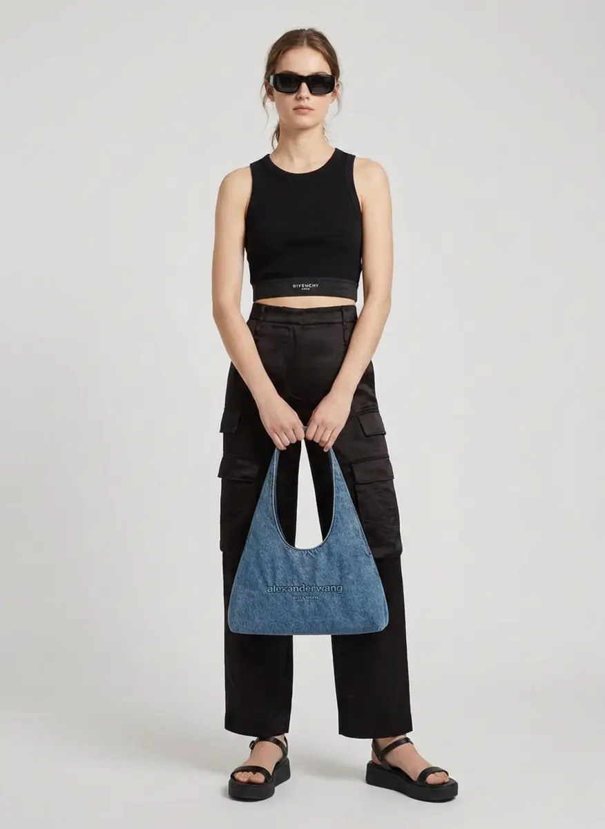 Alexander Wang Pike Denim Medium Shoulder 6