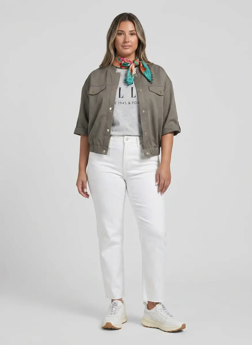 Crisp White & Olive