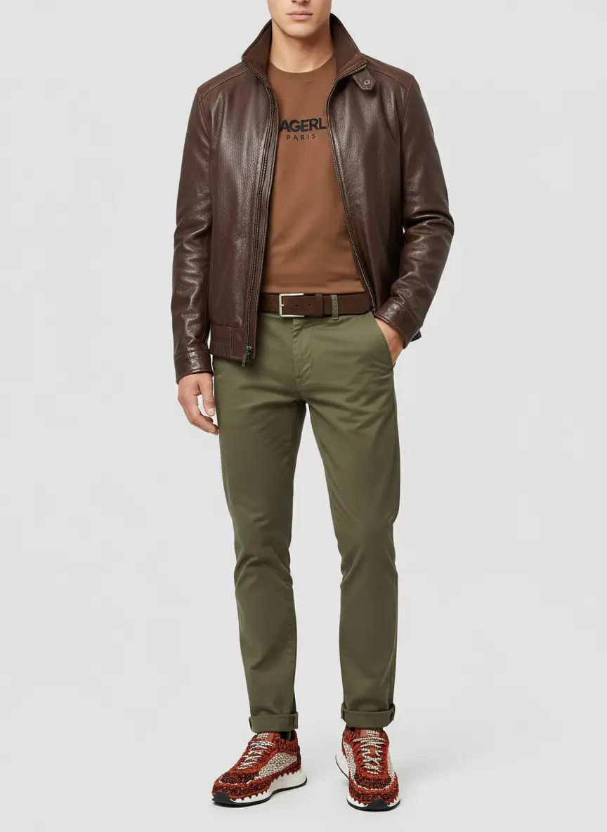 BGSD Men's Men Brandon Leather Bomber Jacket 6