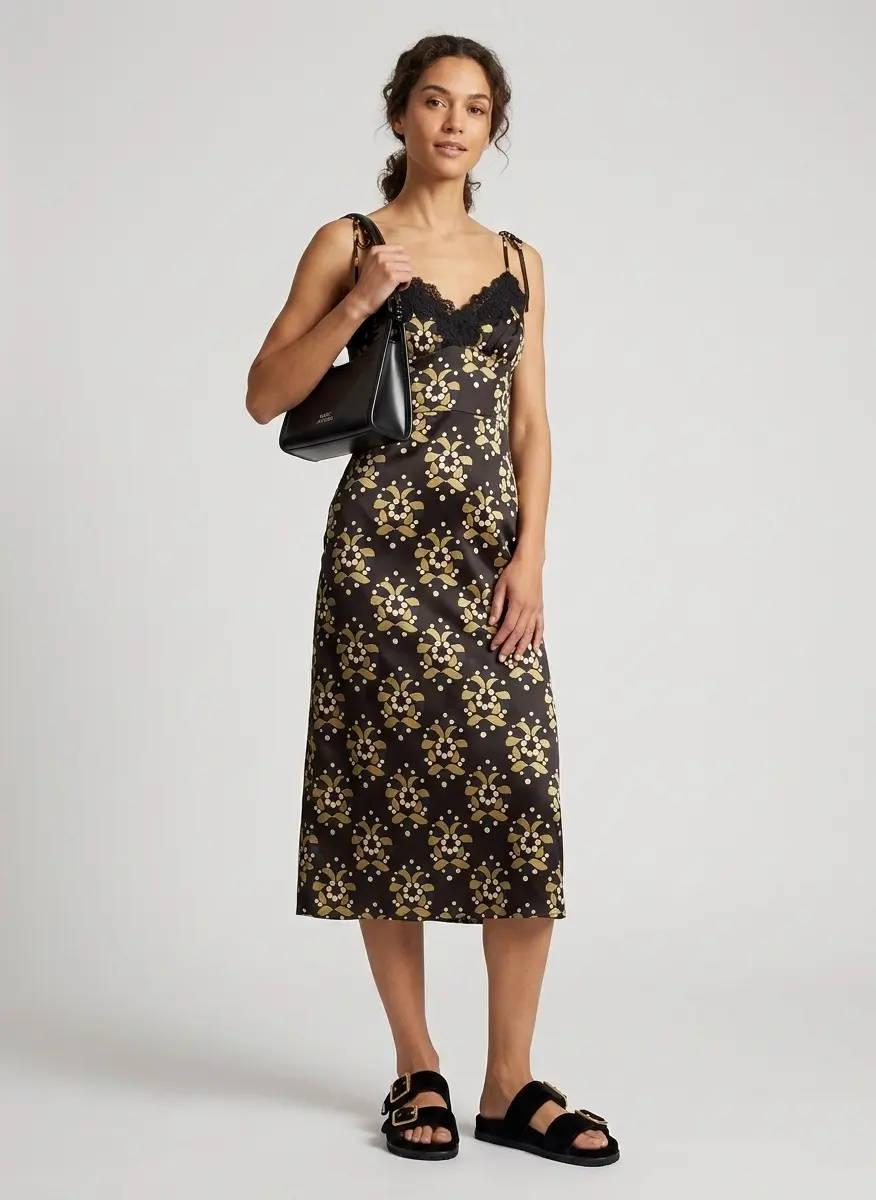 Midnight Satin Elegance