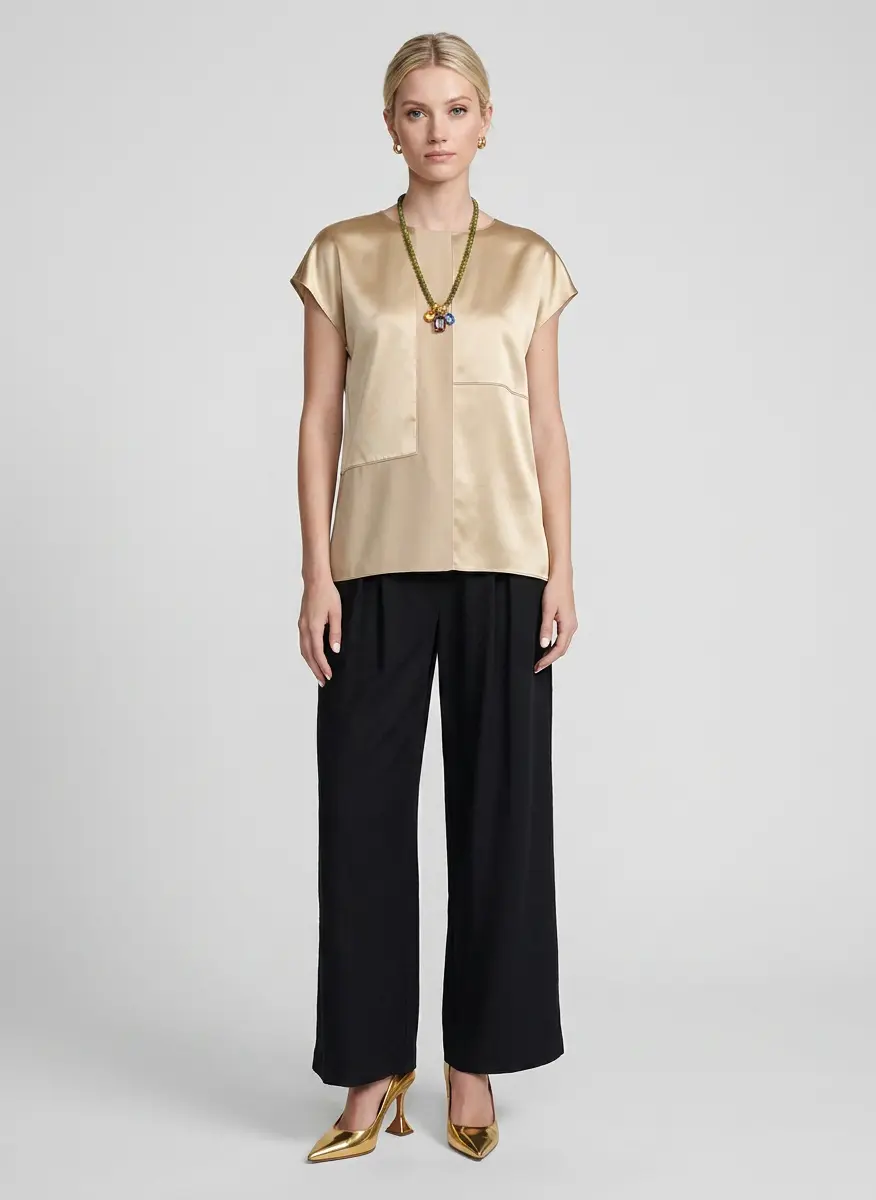 Modern Chic Silk Ensemble