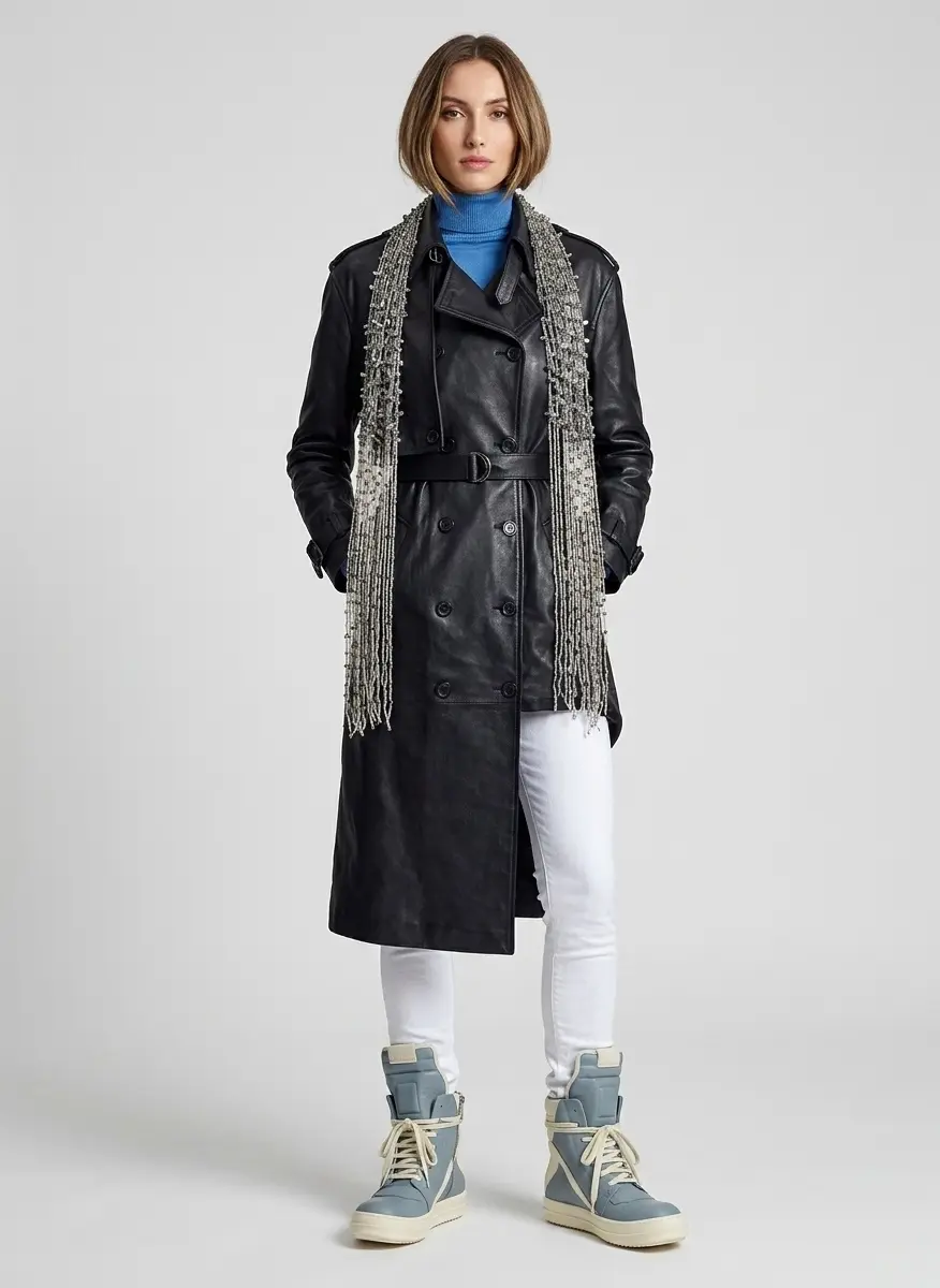 Modernist Trench Noir