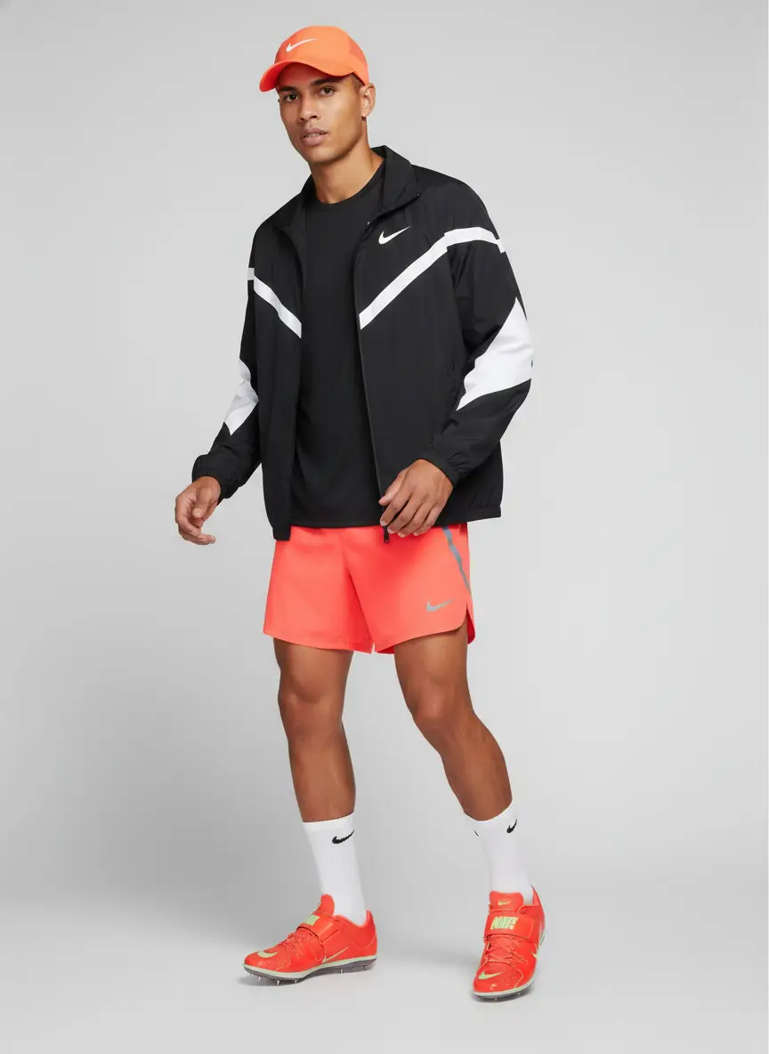 NIKE Black & White Air Woven Track Jacket 5