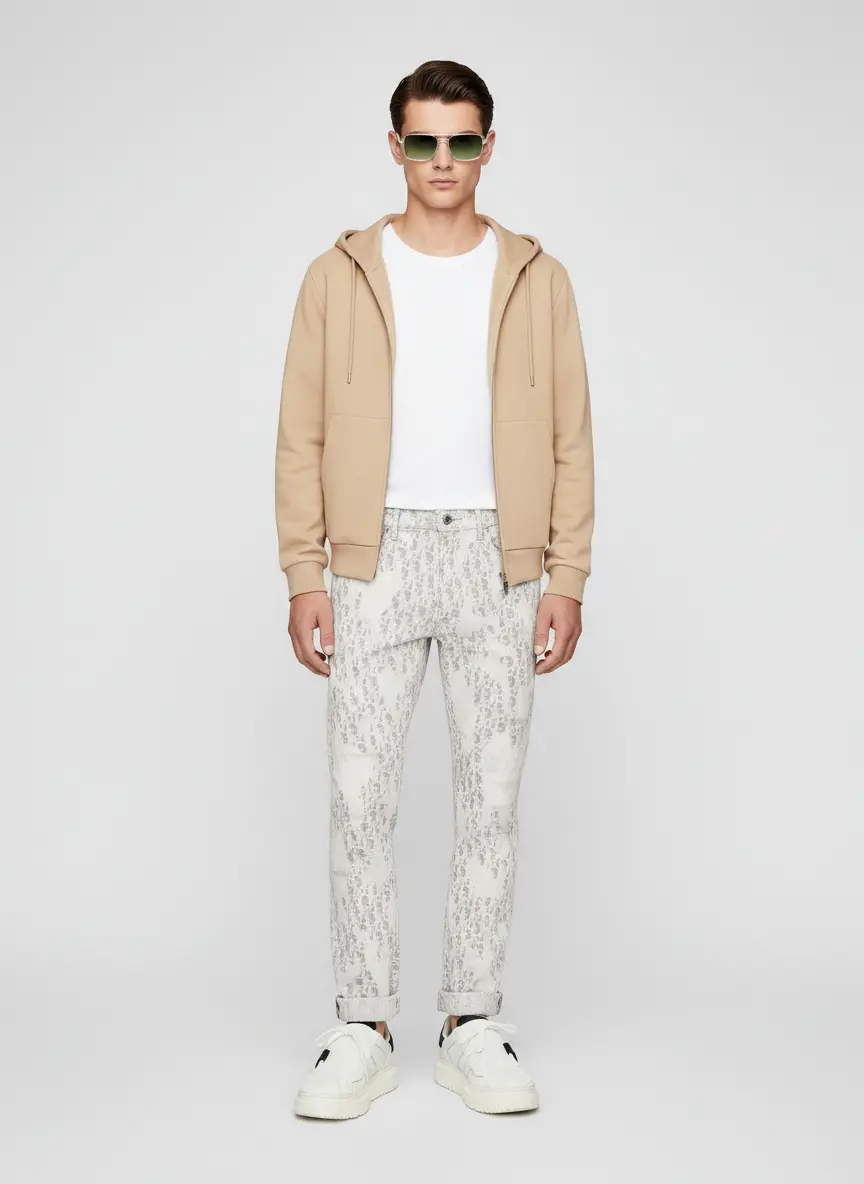 Luxe Monochromatic Streetwear
