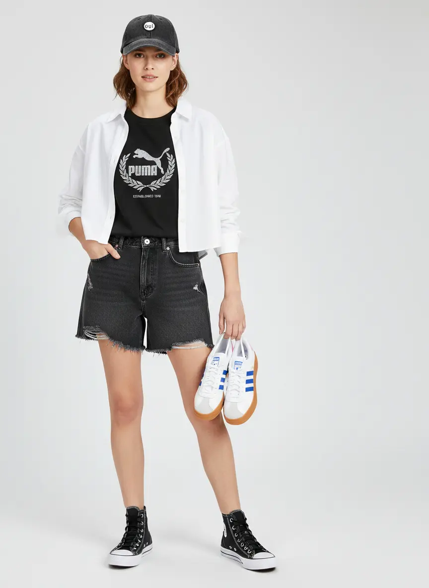 Sporty Monochrome Edge