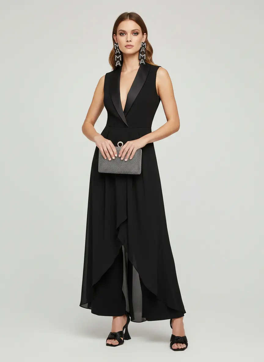 Monochromatic Noir Glamour
