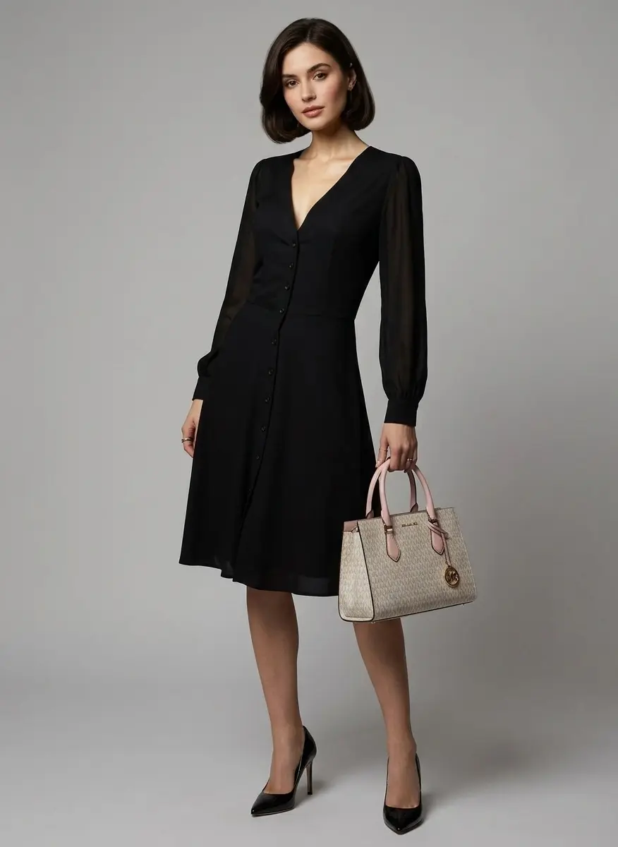 Monochrome Evening Elegance