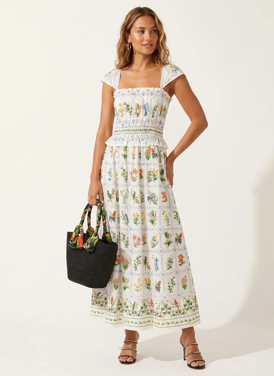 Tropical Porcelain Elegance