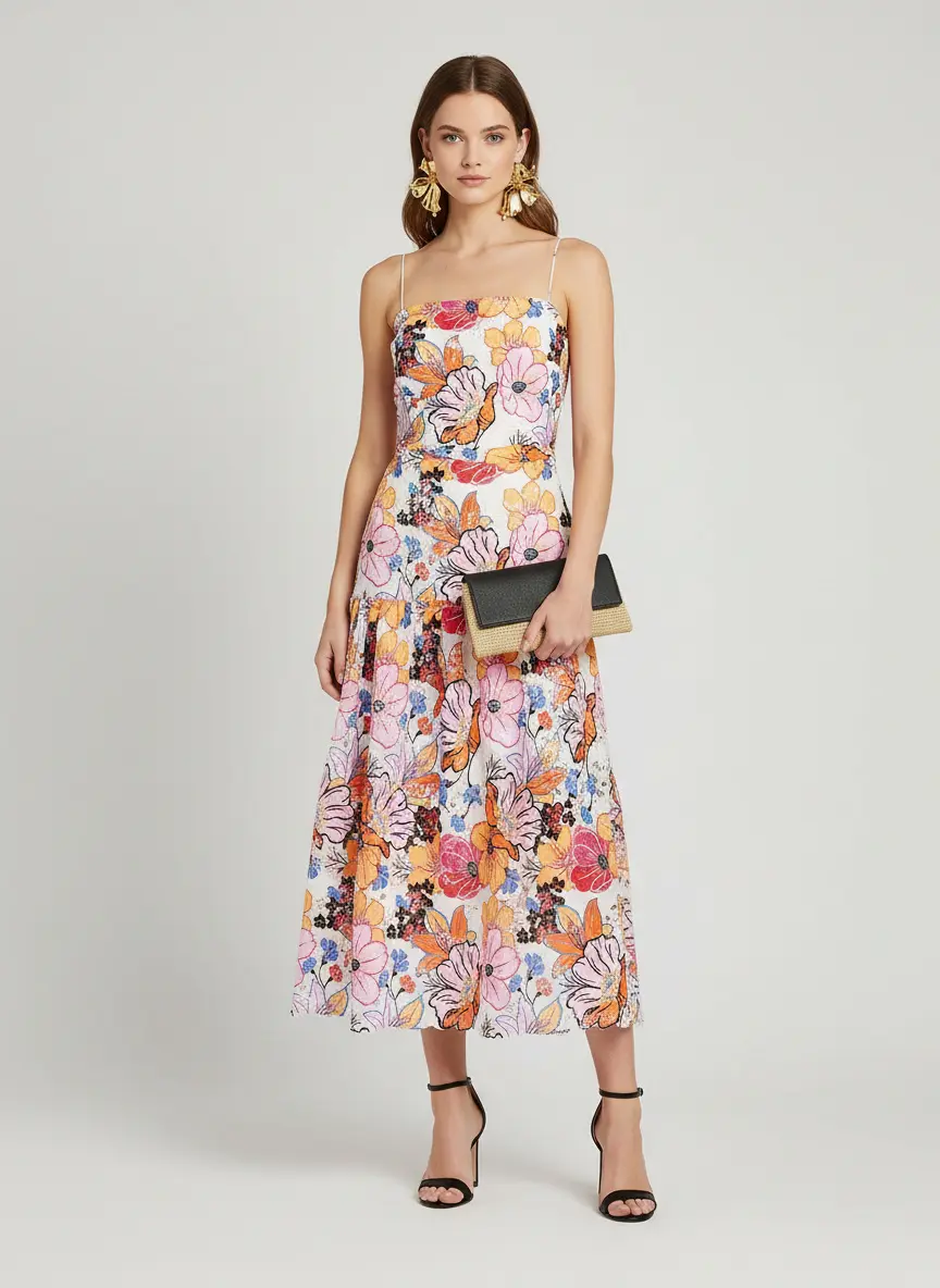 Modern Floral Contrast