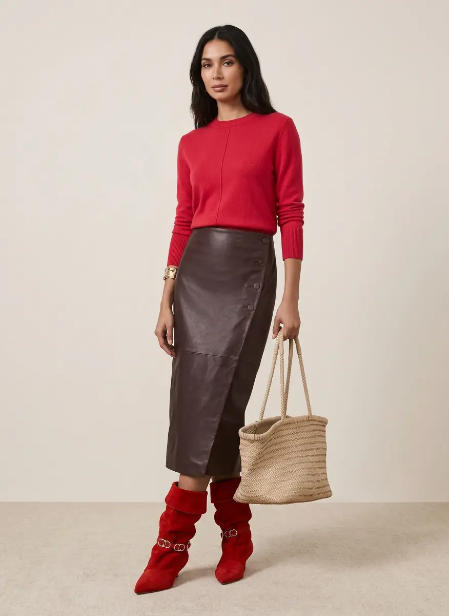 Tonal Burgundy Elegance