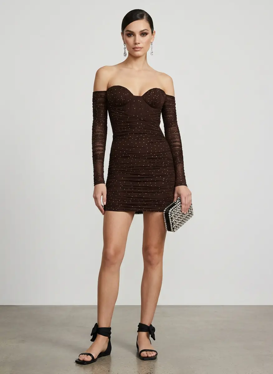 Givenchy Crystal Element Double Drop Earrings 4