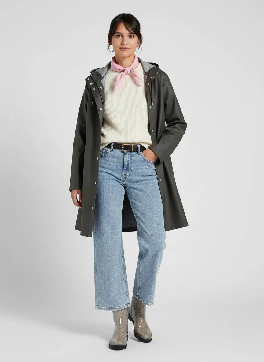 Glittering Rainproof Chic