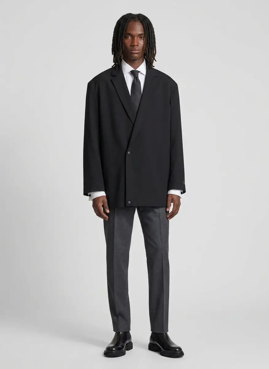 Fear of god Black Wool Ripstop Relaxed Long Blazer 5