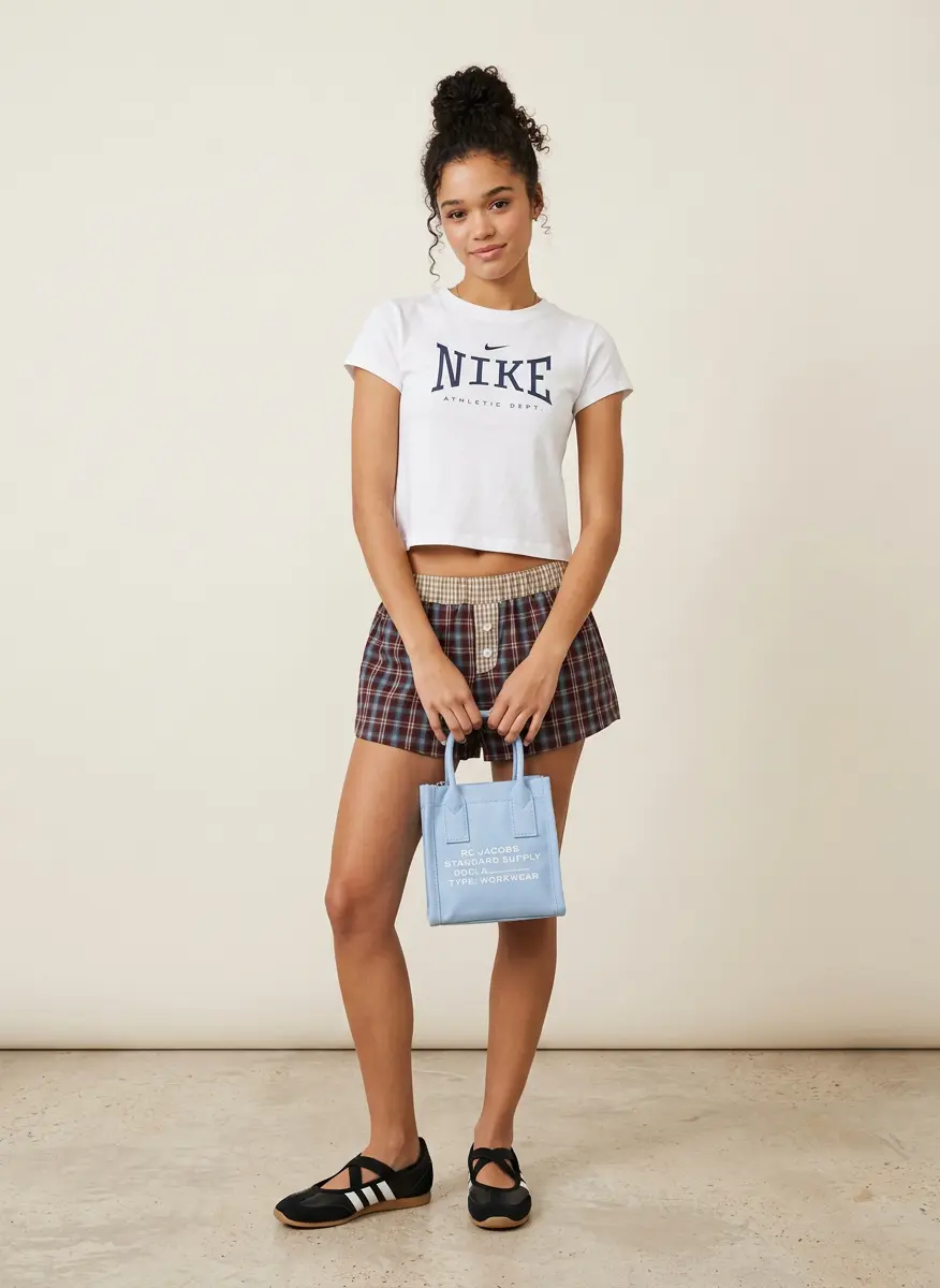 Retro Baby Tee Look
