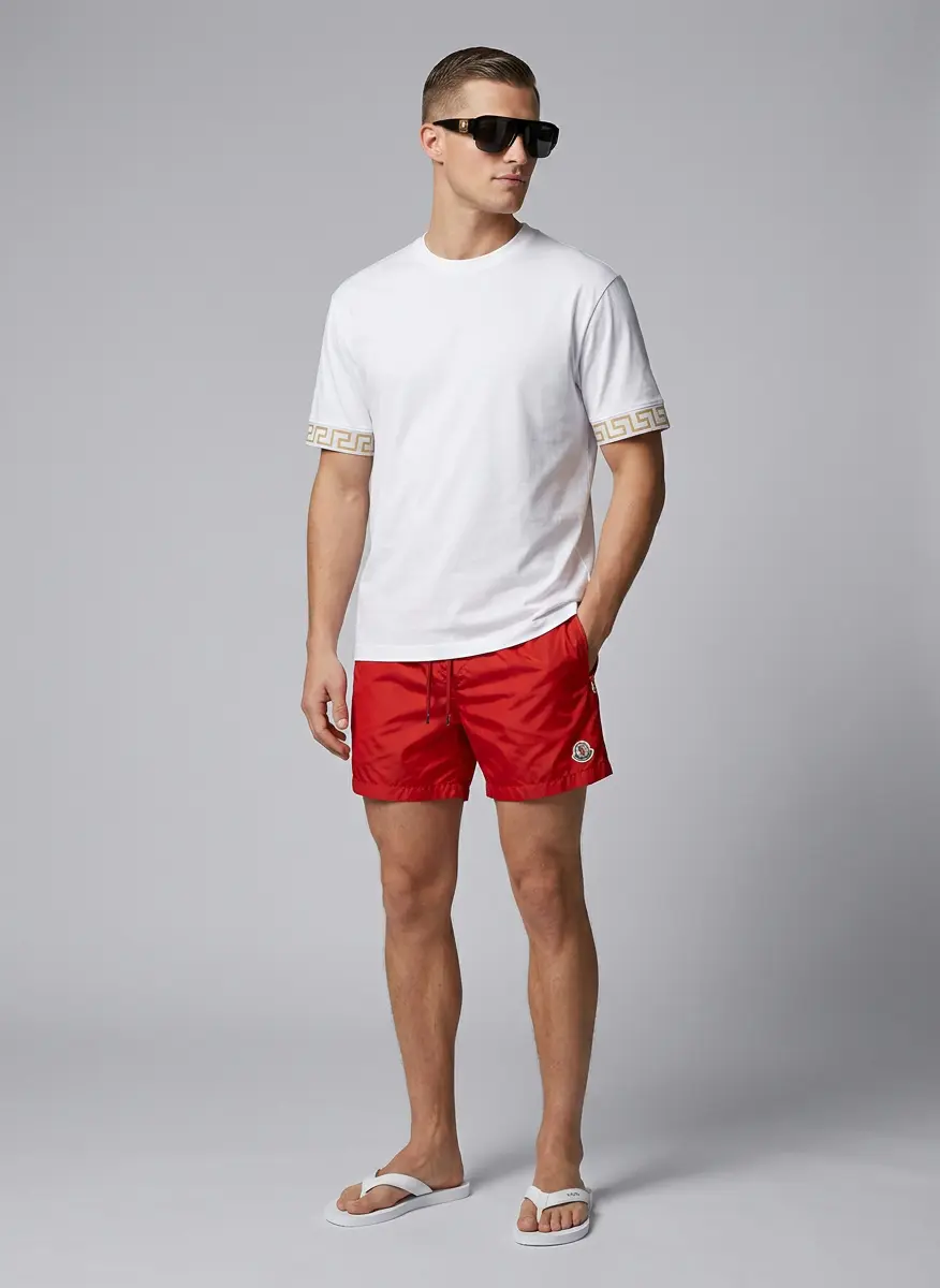 Elite Beach Club Red & White