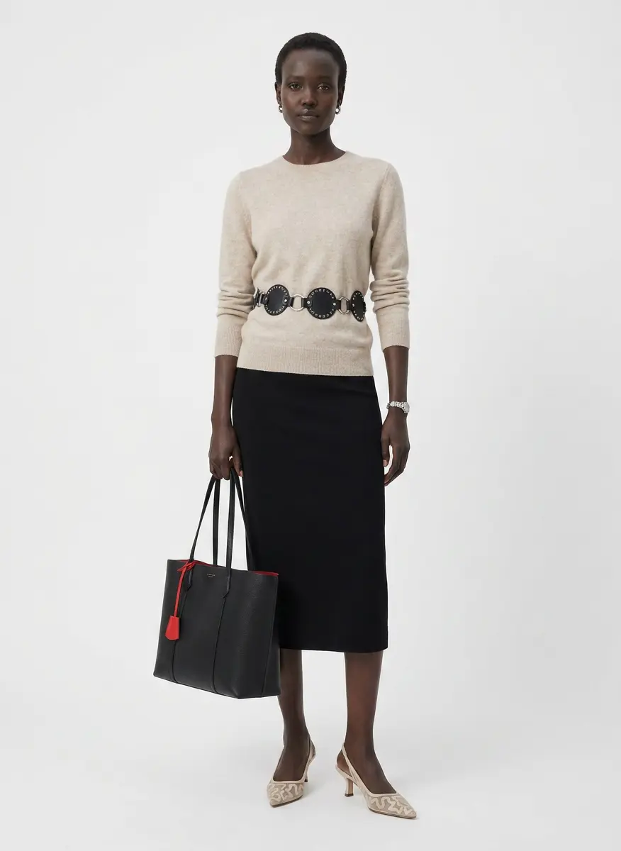 Sophisticated Monochromatic Knit