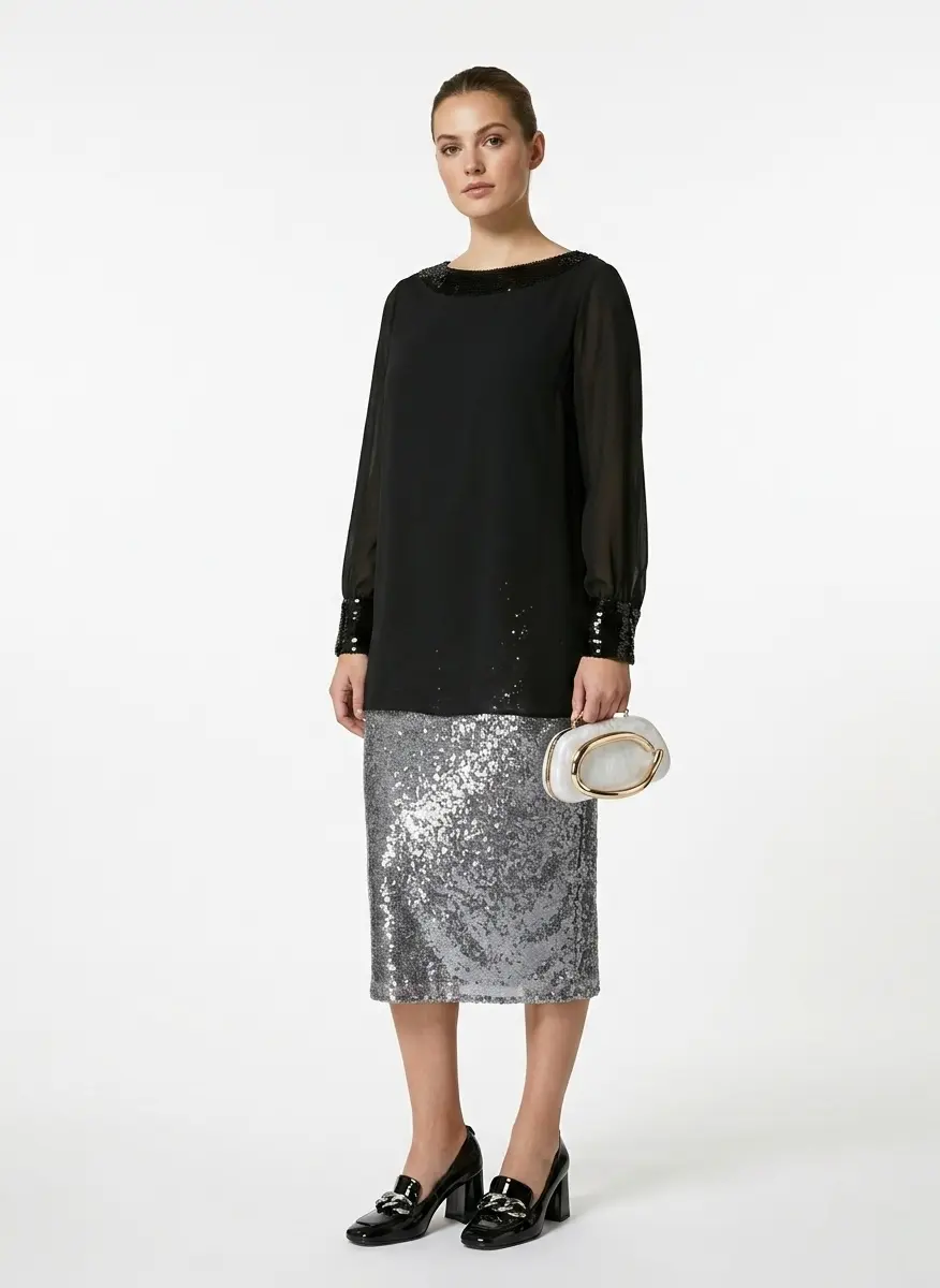 Monochrome Sequin Glamour