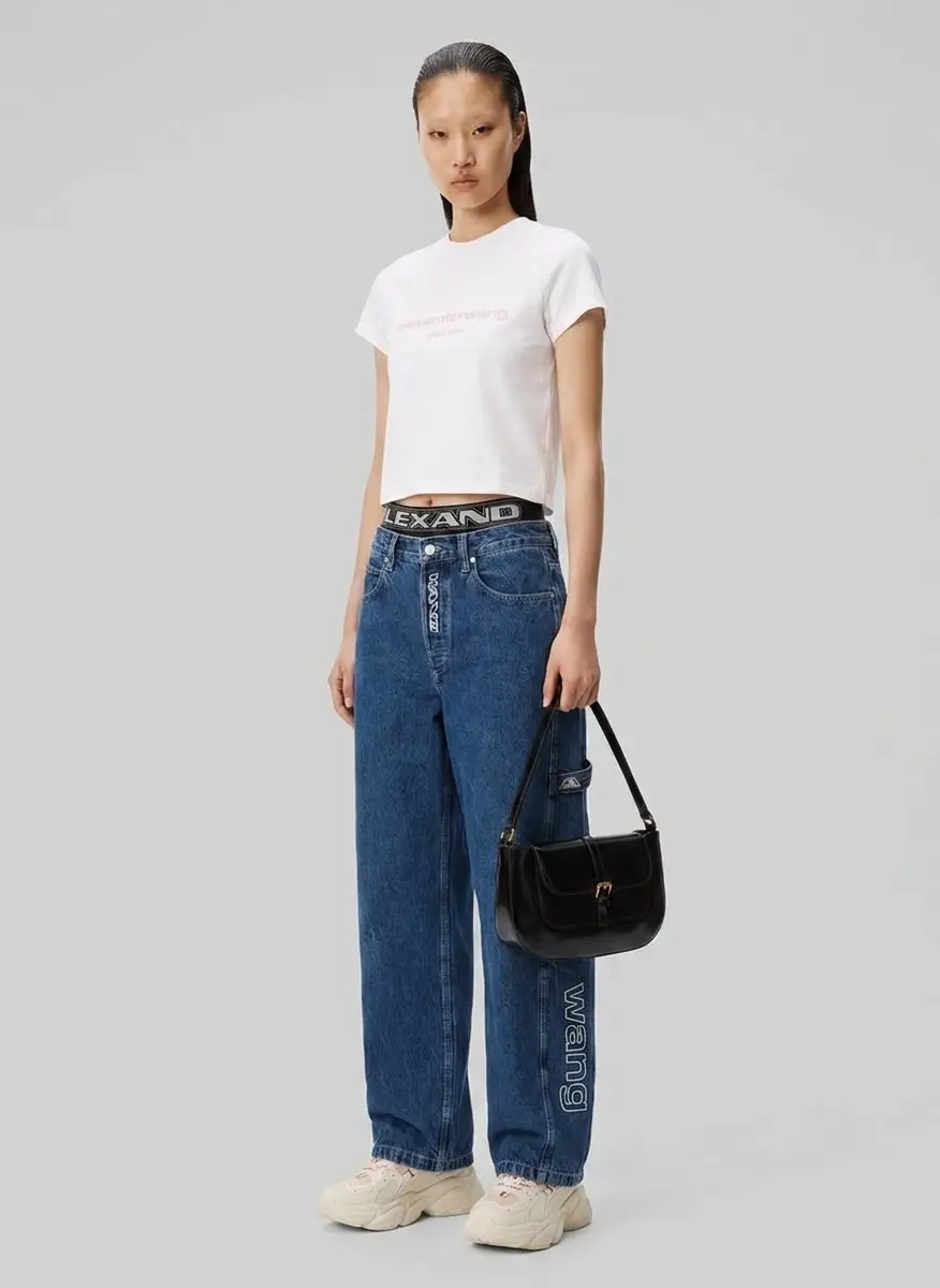 by FAR Black Miranda Semi Patent Leather Shoulder Bag 8