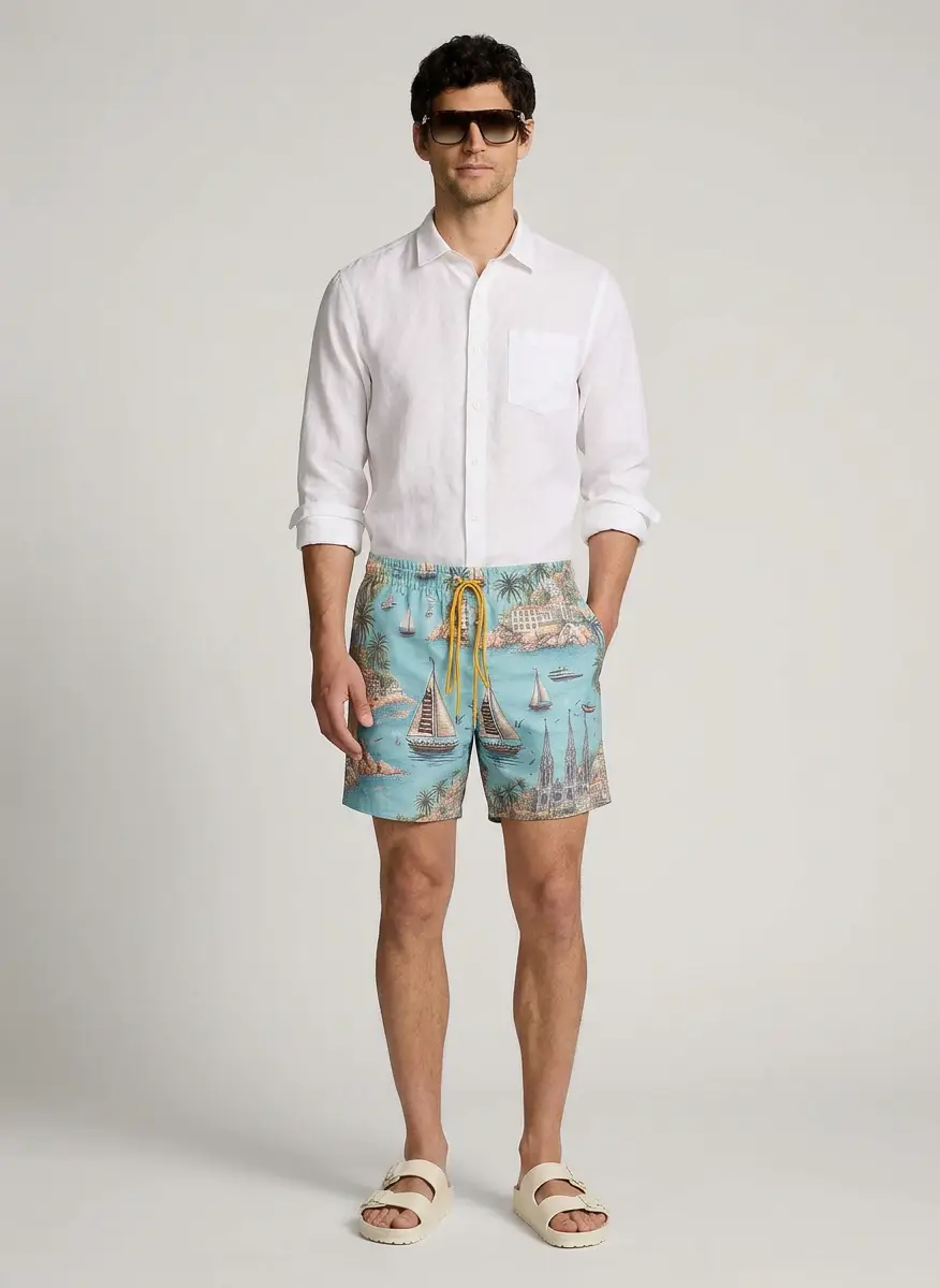 Lands' End Men's Long Sleeve Linen Shirt 5