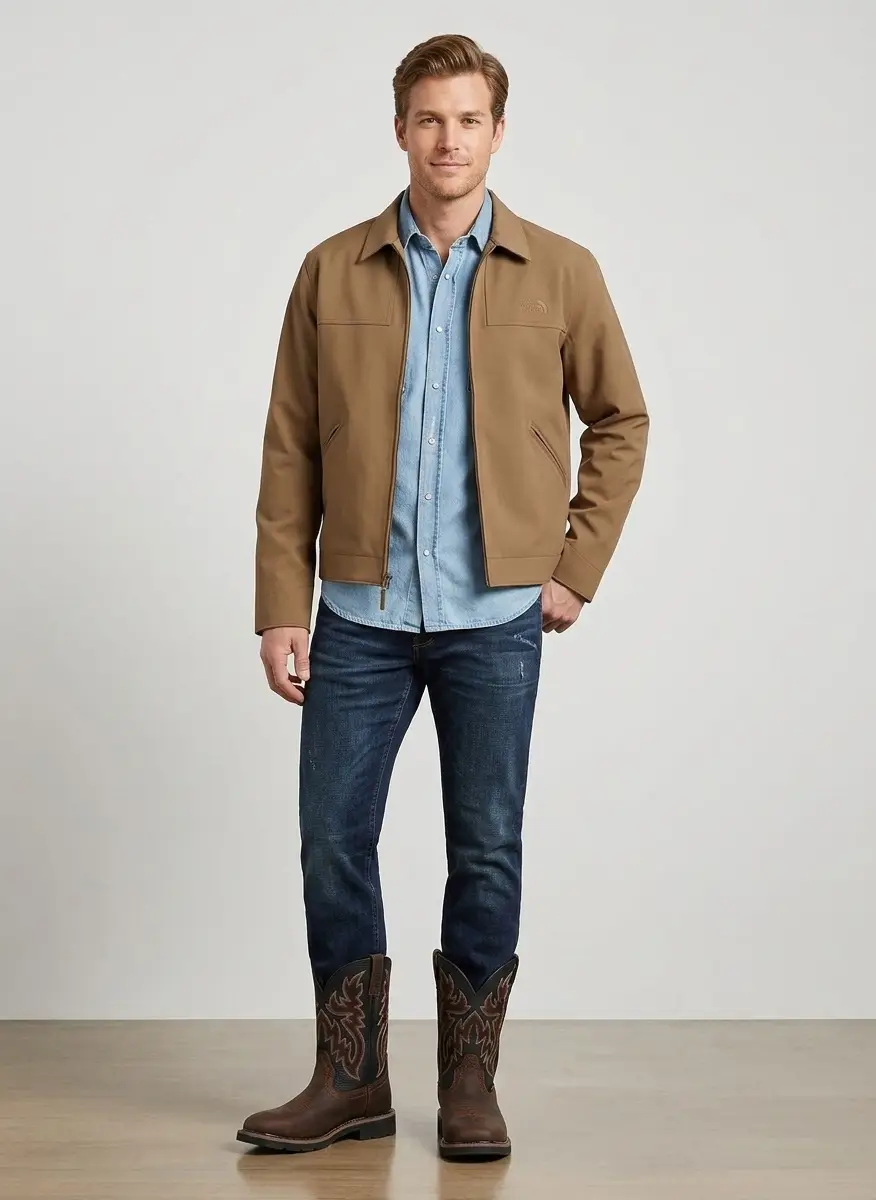 Sartorio Napoli Western Denim Shirt 7