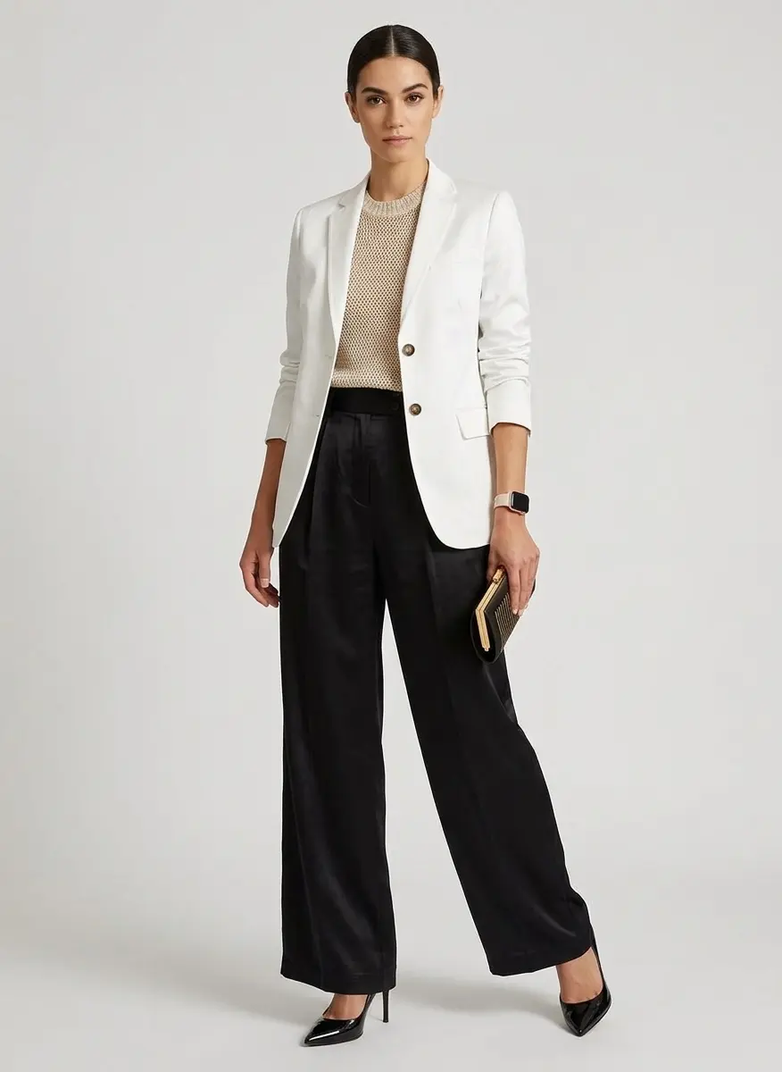 Monochrome Evening Elegance