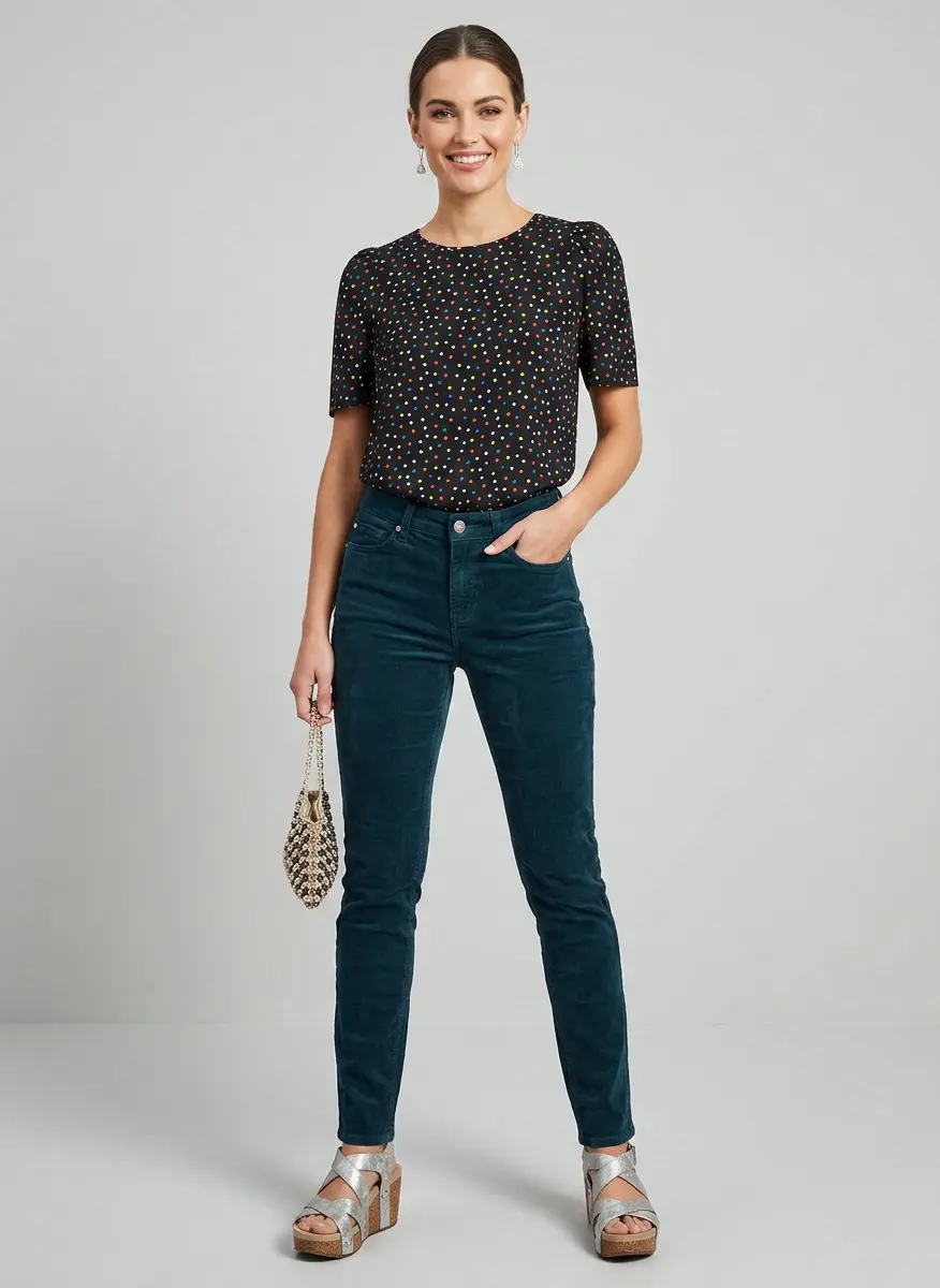 Polka Dot Evening Casual