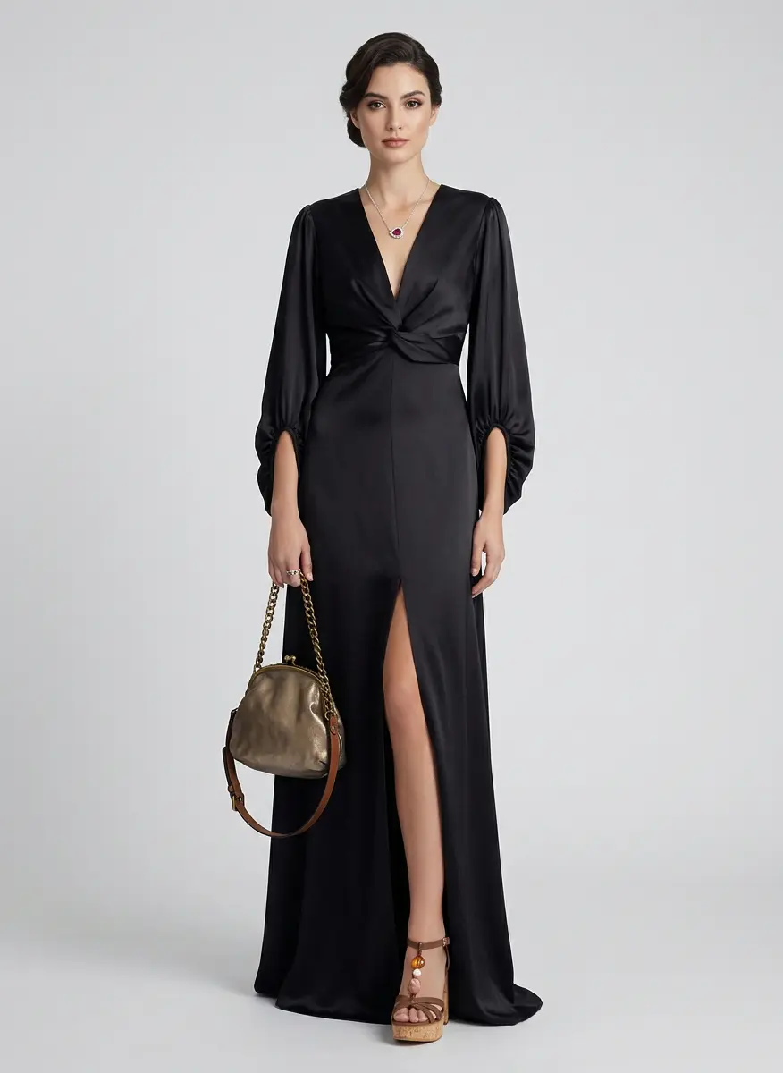 Classic Noir & Crimson Sophistication