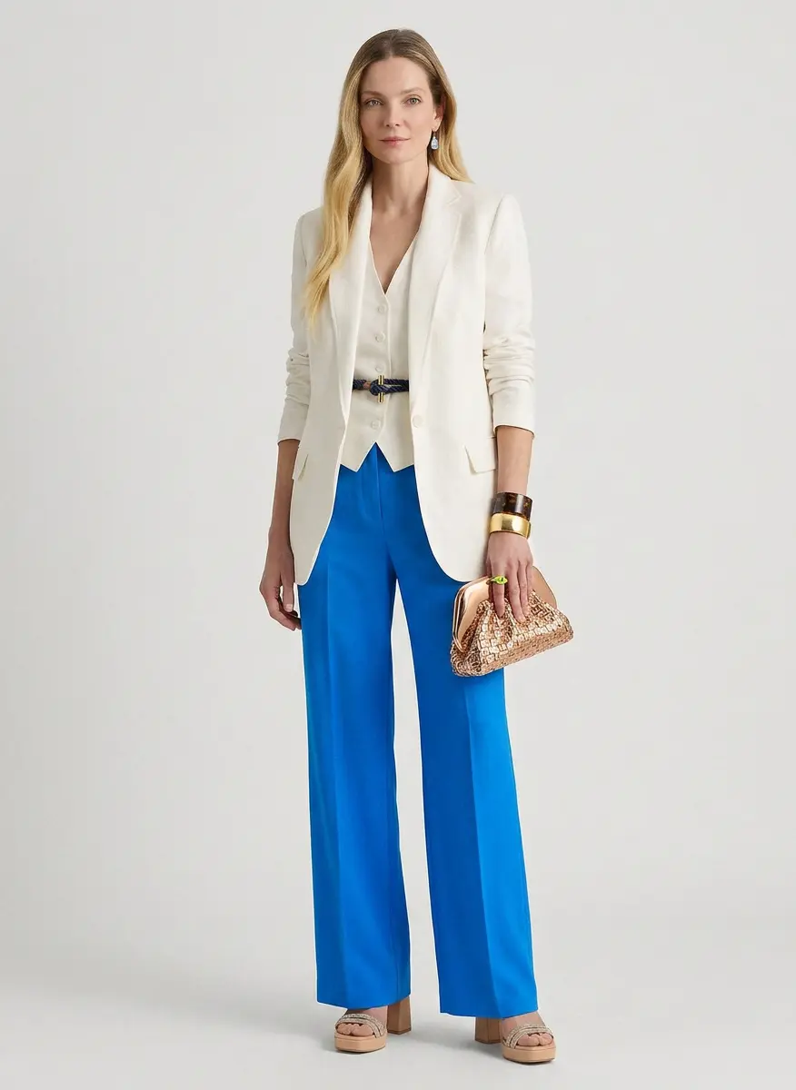 Sharp Color-Block Tailoring
