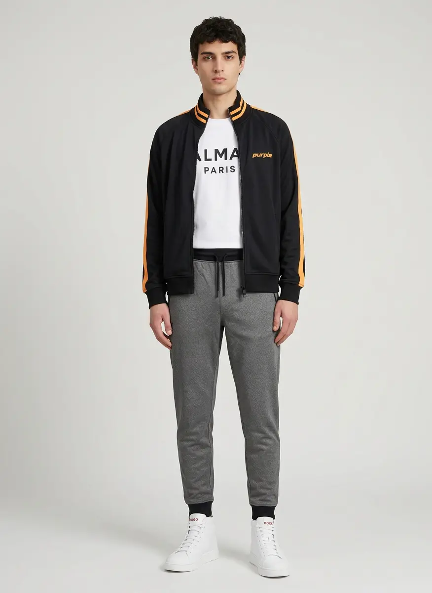 Sporty Monochrome Athlete