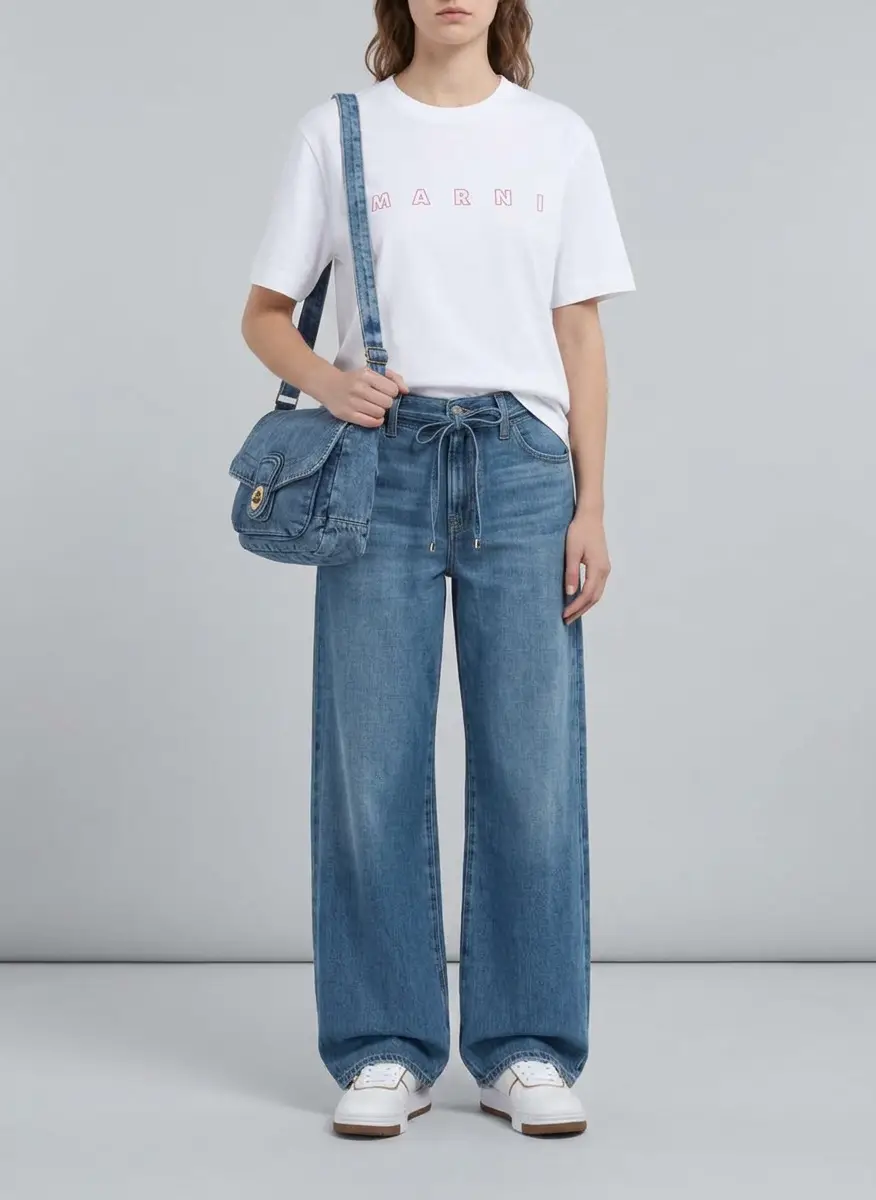 SUSU Luma Denim Flap Shoulder Bag Crossbody Purse Casual Blue Jean Handbag Adjustable Strap Everyday Small Medium Messenger Bag 7