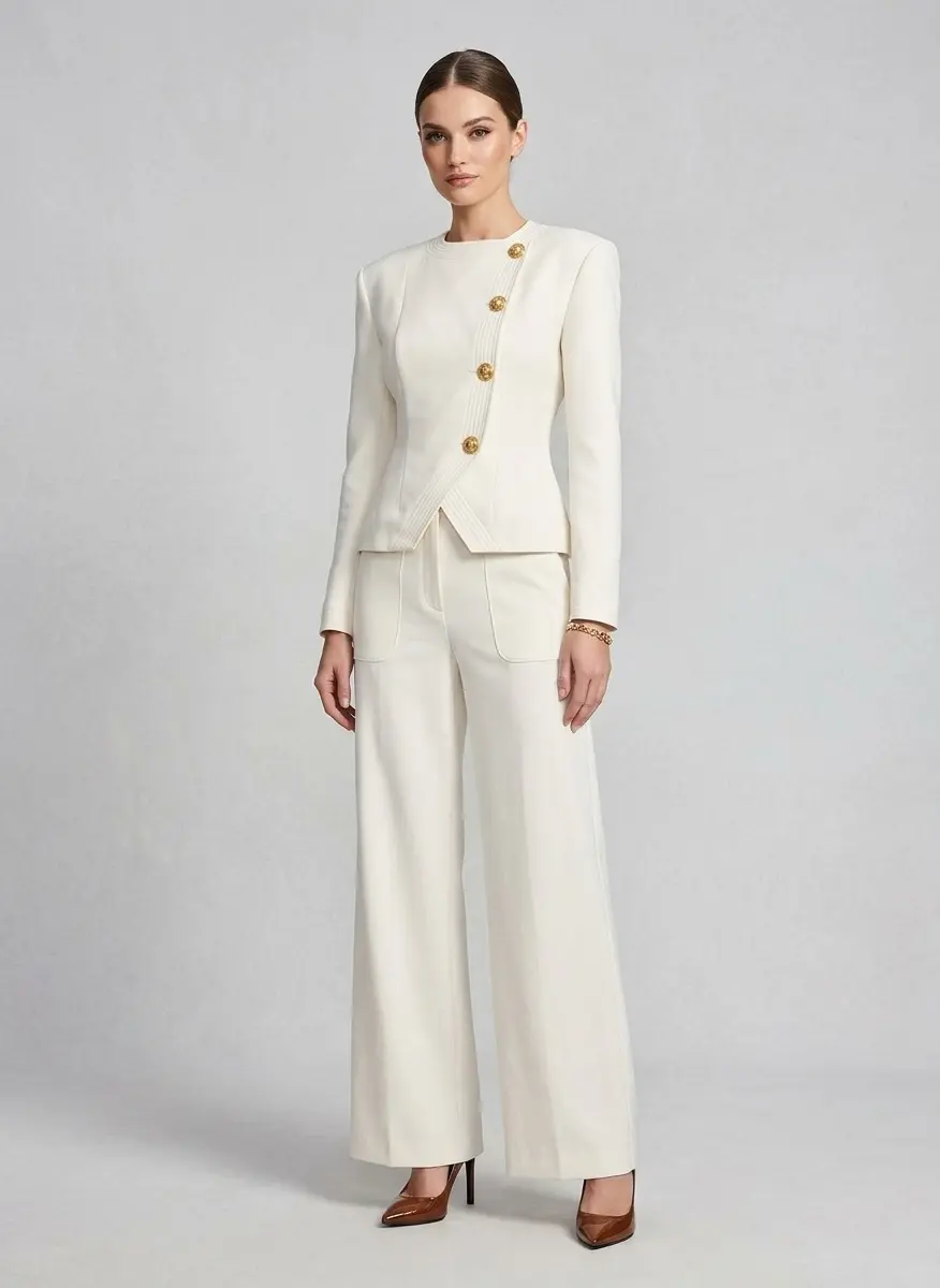 Monochromatic Ivory Elegance