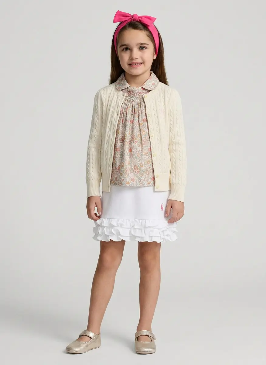 Ralph Lauren Girls' Cable-Knit Cardigan - Little Kid, Big Kid 3