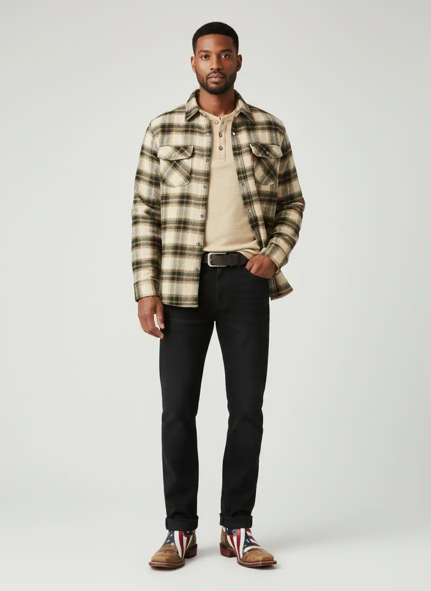 Levi's Men's Classic-Fit Western Shirt 4