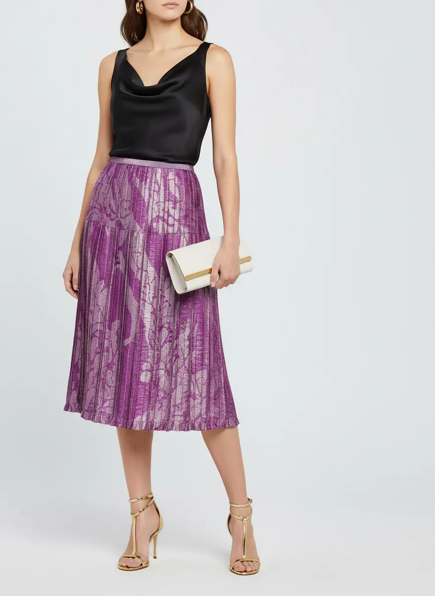 Pink Lurex & Silk Radiance