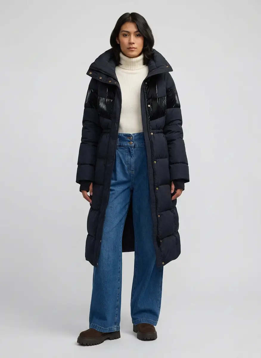 Scotch & Soda Kaatye Quilted Maxi Puffer Jacket with Oversized Collar - Women's 5